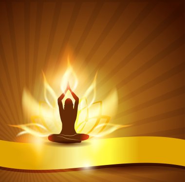 Yangın lotus ve yoga