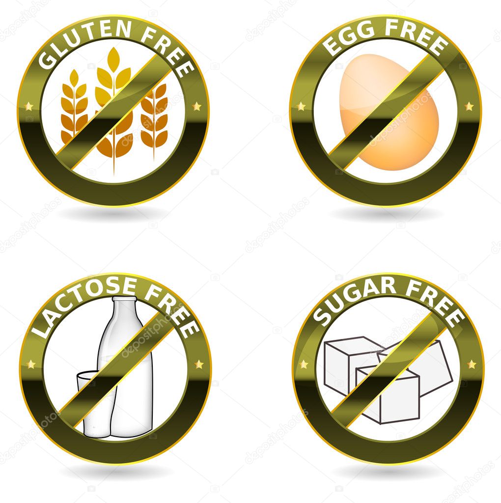 Beautiful diet icons.
