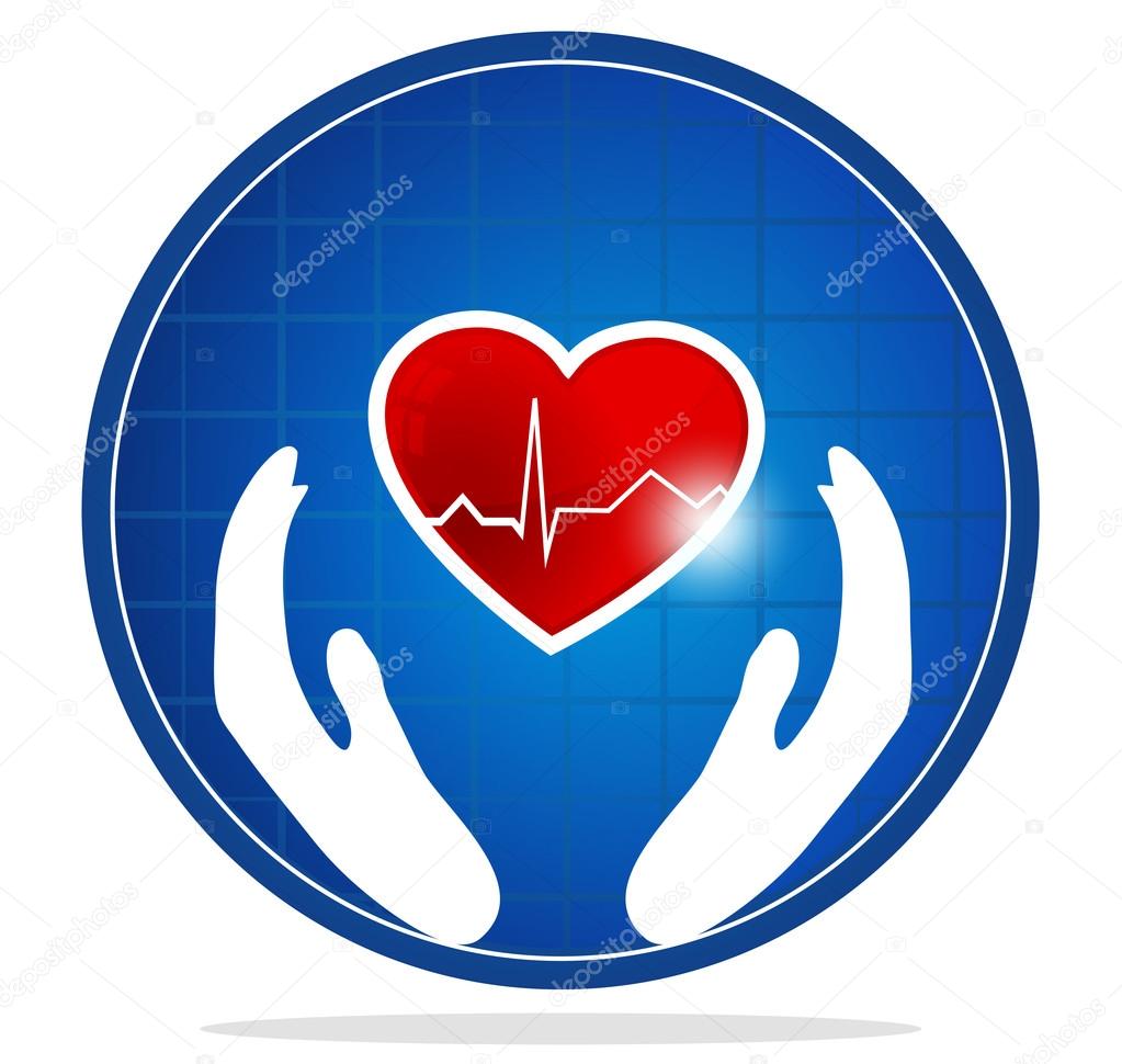 Cardiology and health care symbol