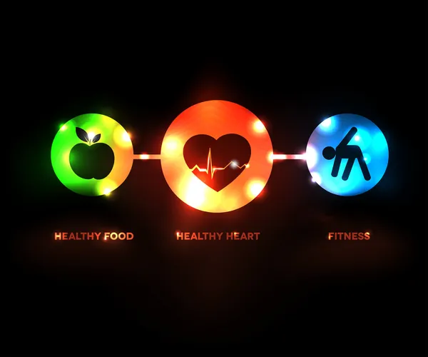 Symbole Wellness — Image vectorielle