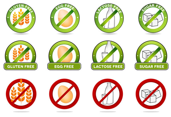 gluten free, egg free, lactose free and sugar free