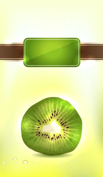Kiwi fruit háttér — Stock Vector