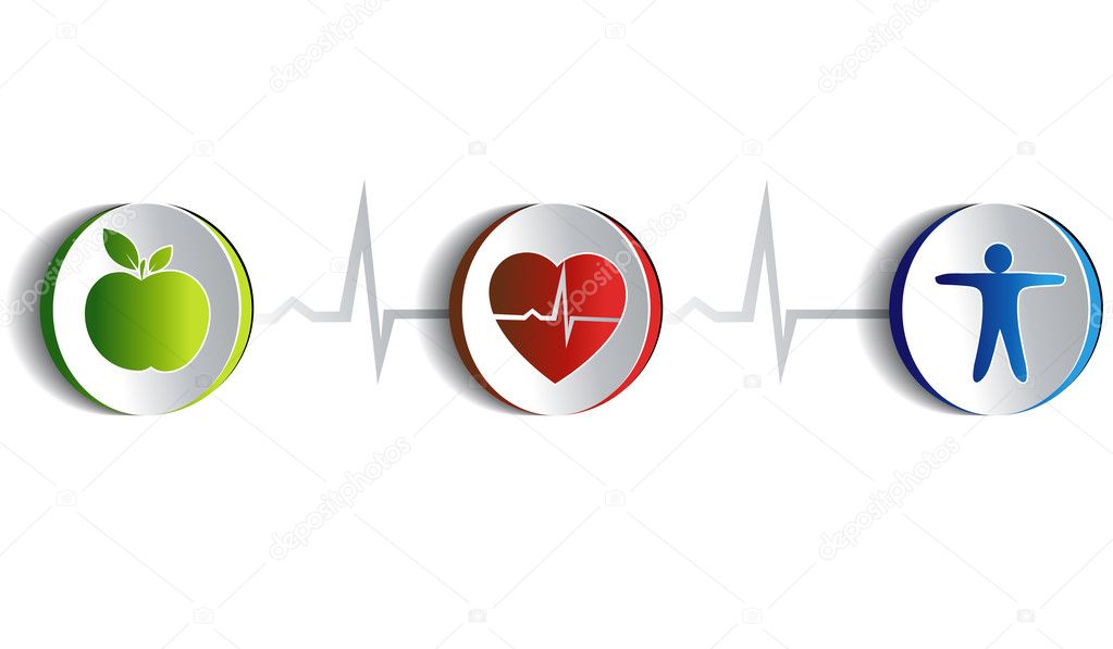 Vektorgrafiken Gesundheit Symbole Vektorbilder Gesundheit Symbole Depositphotos