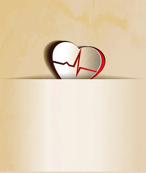 Srdce bije — Stockový vektor