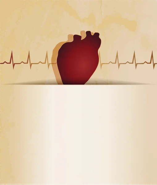 Eletrocardiograma — Vetor de Stock