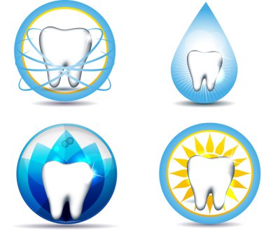 Tooth symbols clipart