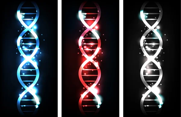 Banner DNA - Stok Vektor