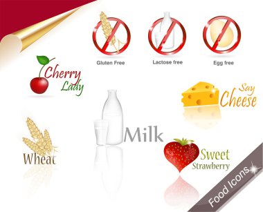 Food icon collection clipart