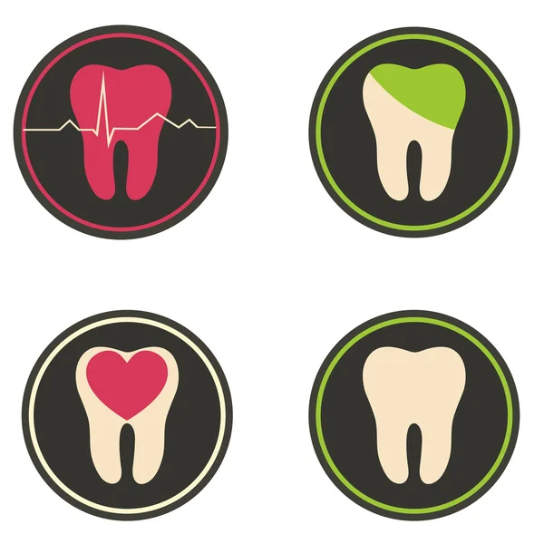 Illustrazione dei denti — Vettoriale Stock