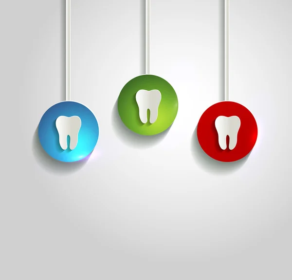 Simboli dei denti — Vettoriale Stock