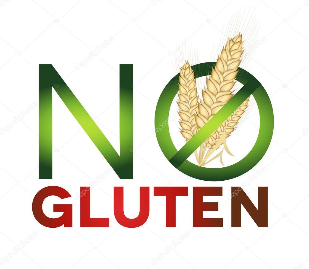 Gluten free sign, health care diet