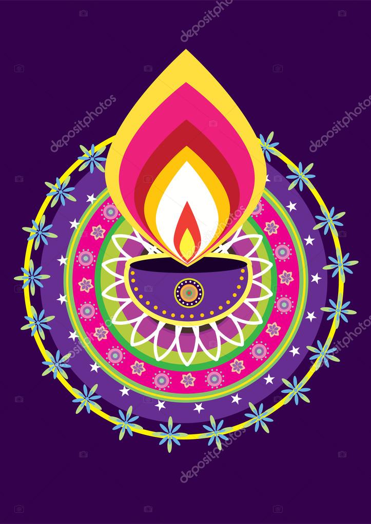 Diwali Candle Light Stock Vector Image by ©alkkdsg 21553503