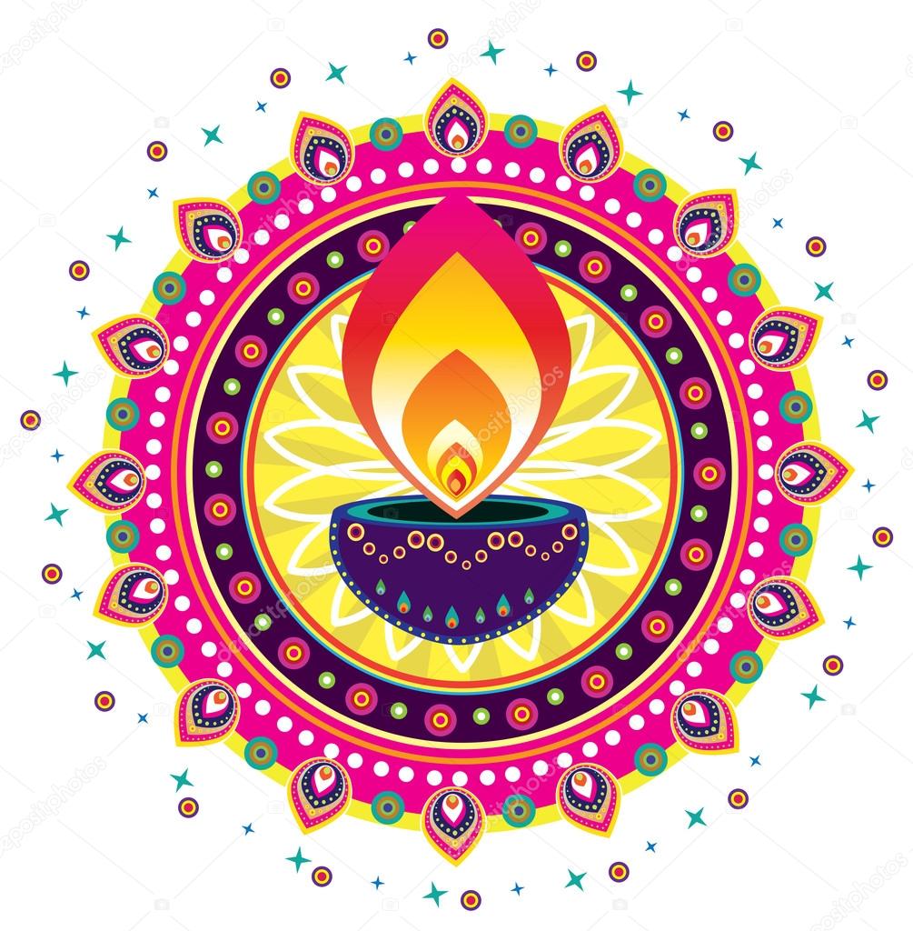 Diwali Candle Light Stock Illustration by ©alkkdsg 21554101