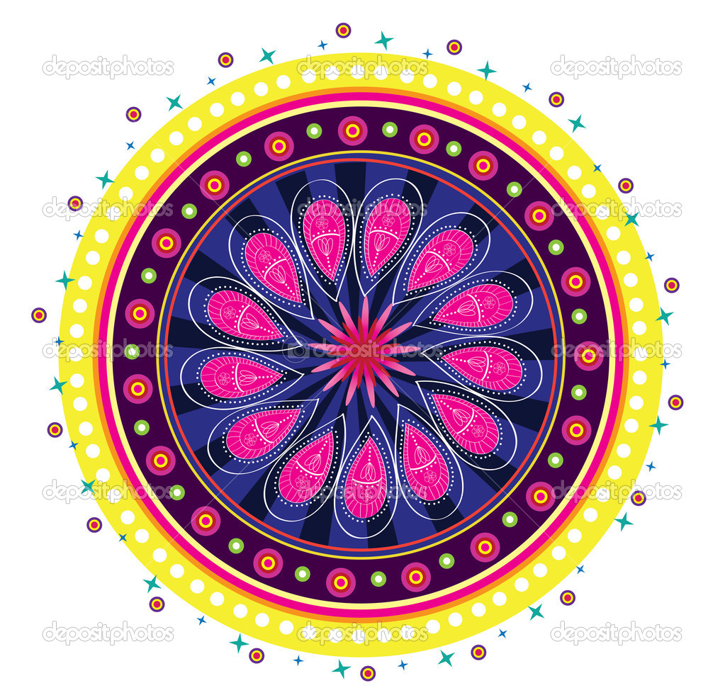 Flower pattern mandala