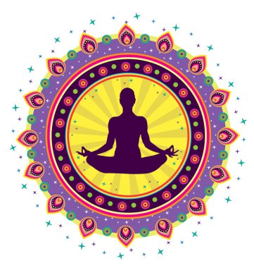 Yoga lotus simge