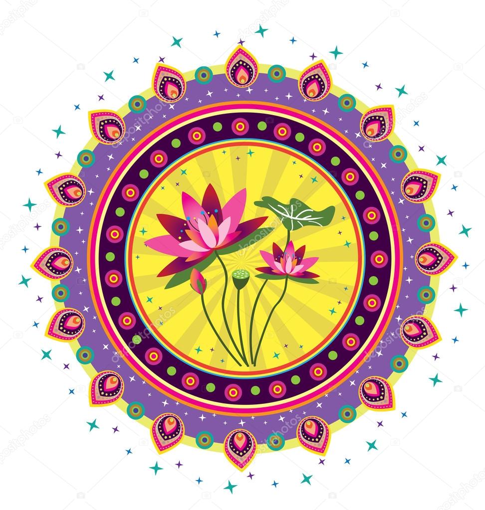 Lotus Flower ⬇ Vector Image by © alkkdsg Vector Stock 50970839
