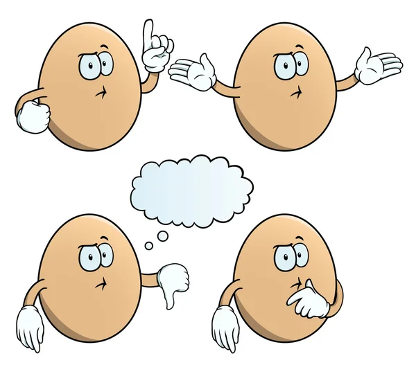 Набір мислення-яйце — стоковий вектор
