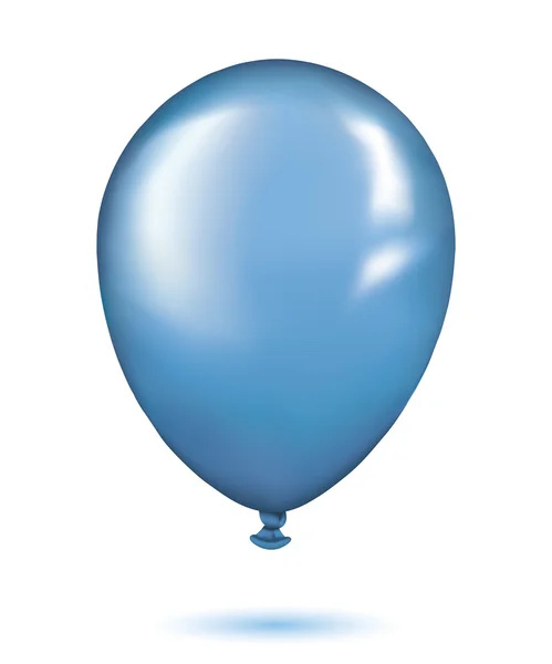 Realistické modrý balónek — Stockový vektor