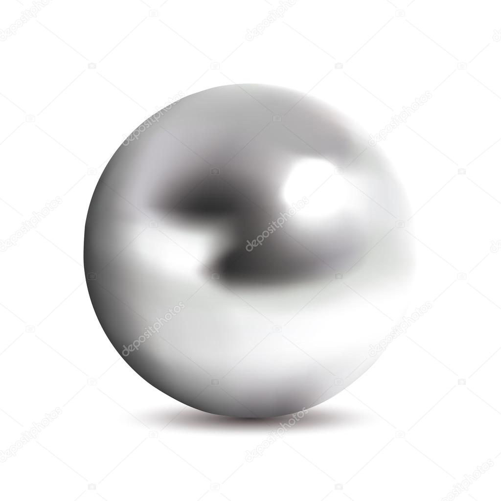 Shiny Chrome Bullet Against Gray Background Stock Photo - Download