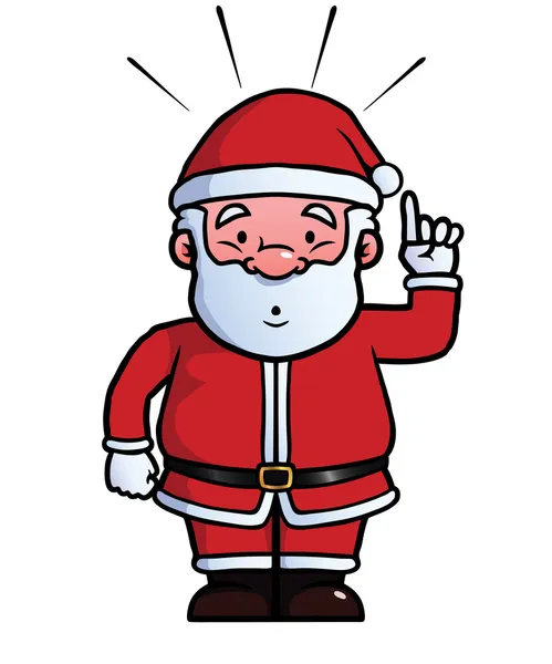 Santa Claus having an idea — Stock Vector