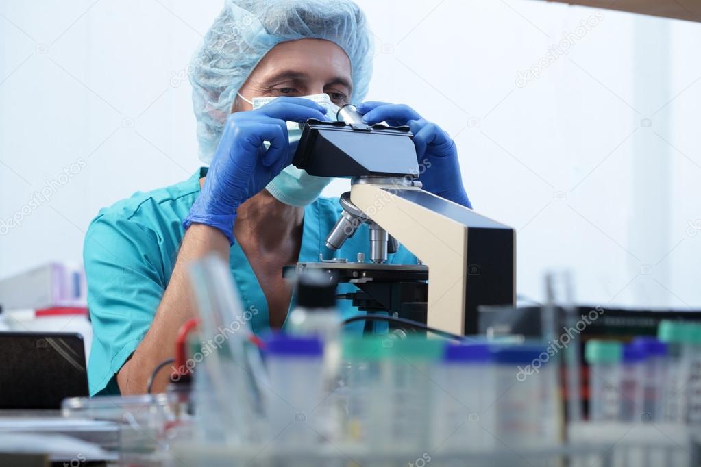 man in lab