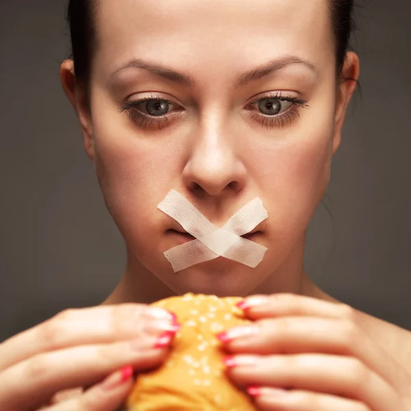 Dieta para menina — Fotografia de Stock