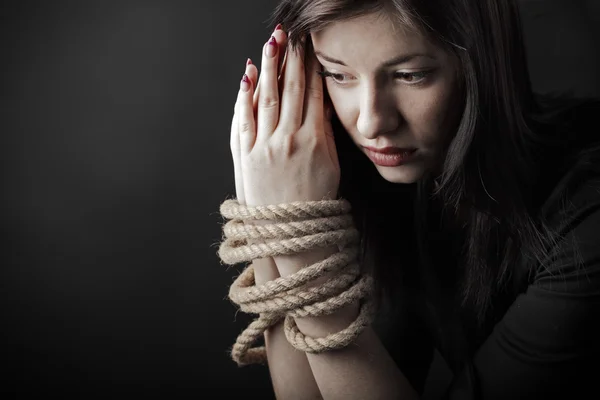 Bound hands — Stock Photo, Image