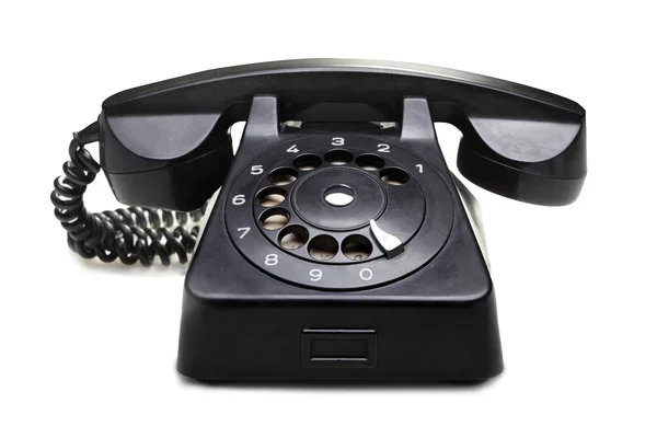 Παλιό τηλέφωνο σε άσπρο φόντο — Φωτογραφία Αρχείου
