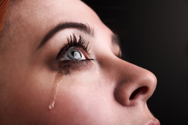 Beauty girl cry — Stock Photo, Image