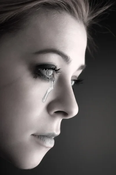 Beauty girl cry — Stock Photo, Image