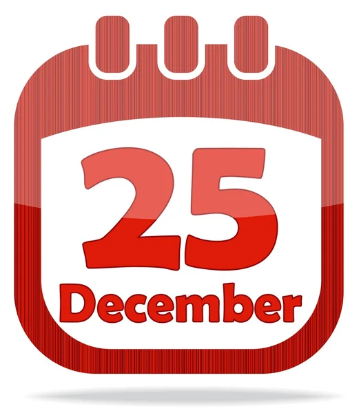 Icon calendar Christmas 5 — Stock Photo, Image