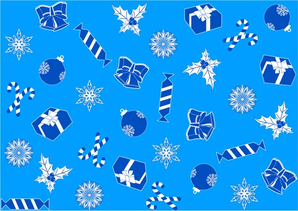Senza soluzione di continuità sfondo blu per Natale — Foto Stock