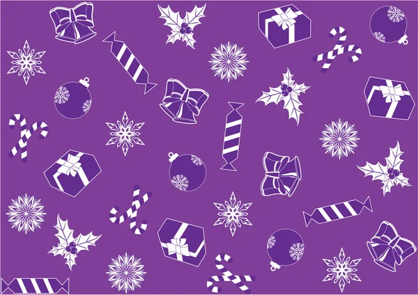 Seamless purple background for Christmas — Stock Photo, Image