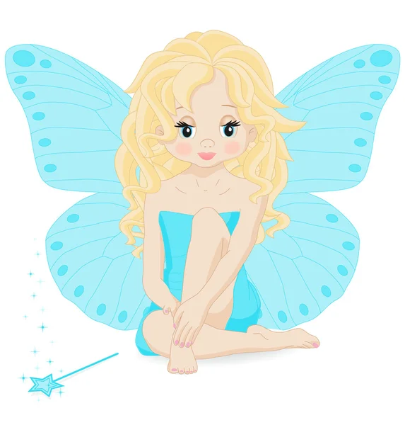 Magical little fairy — Stock Vector