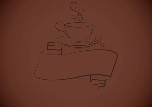 Фон з чашкою кави — стоковий вектор