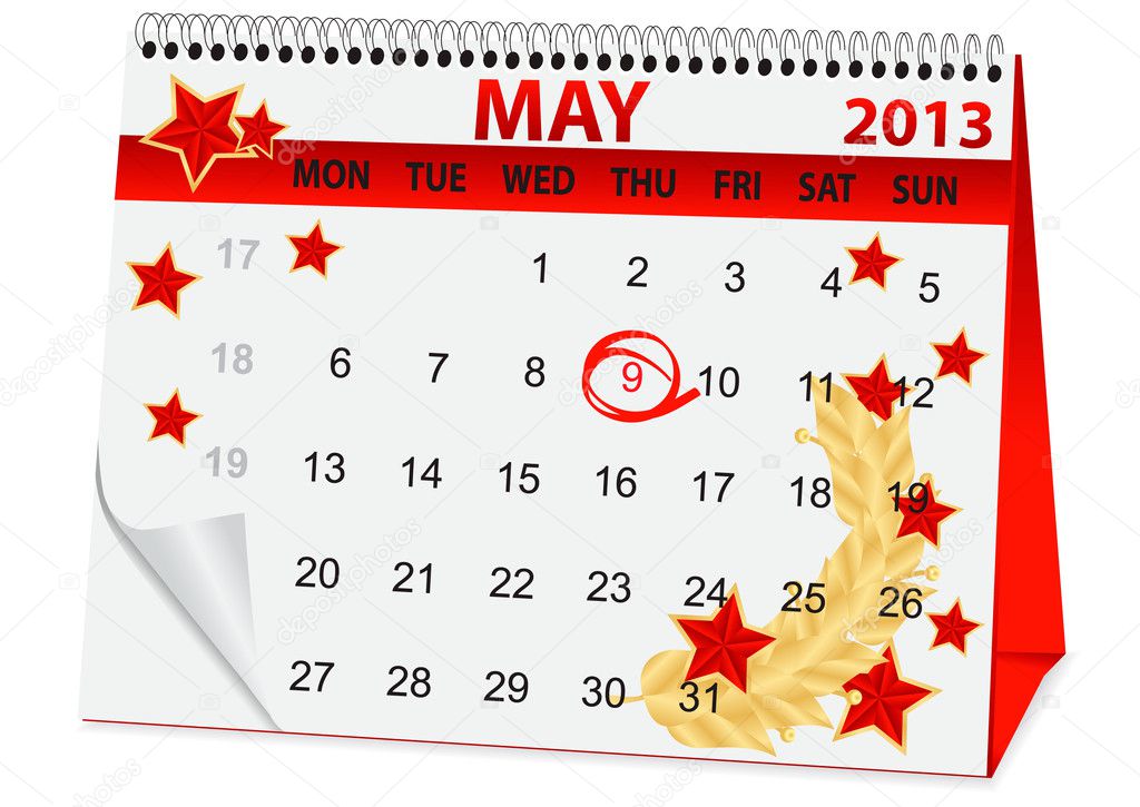 icon calendar for May 9