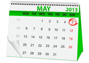 Paskalya için simge takvim