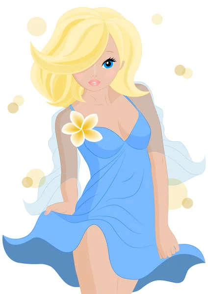 Beautiful girl — Stock Vector