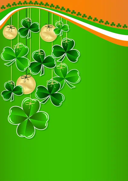 카드 St. Patrick의 날 인사말 — 스톡 벡터