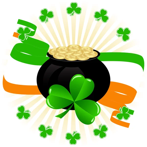 Χαιρετισμός κάρτα St. Patrick της ημέρας — Διανυσματικό Αρχείο