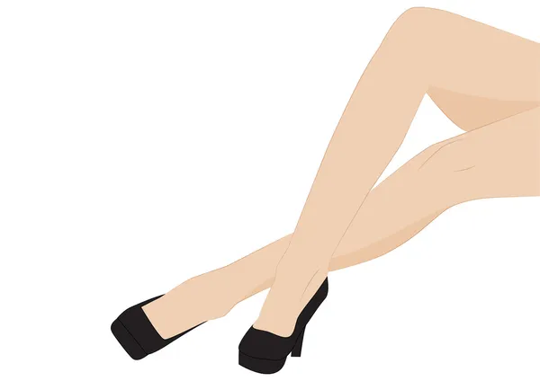Jambes féminines — Image vectorielle