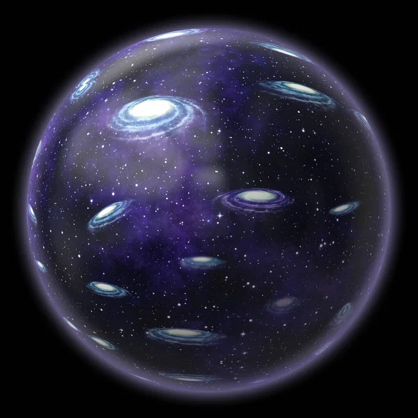 Universe Bubble Concept Graphic — Stock Photo, Image