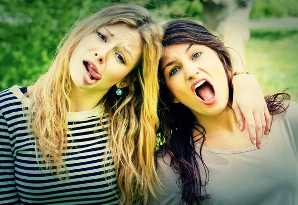 Crazy Wild Girls — Stock Photo, Image