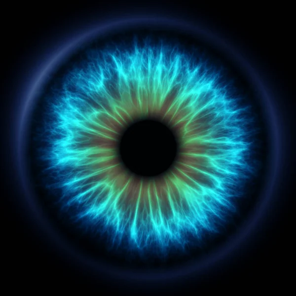 Illustration Blue Pupil Irs — Stock Photo, Image