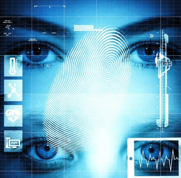 Modern Health Interface Eyes — Stock Photo, Image