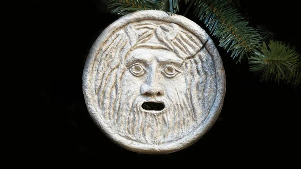 Christmas Decoration Tree Antique Style Medallion — Stock Photo, Image