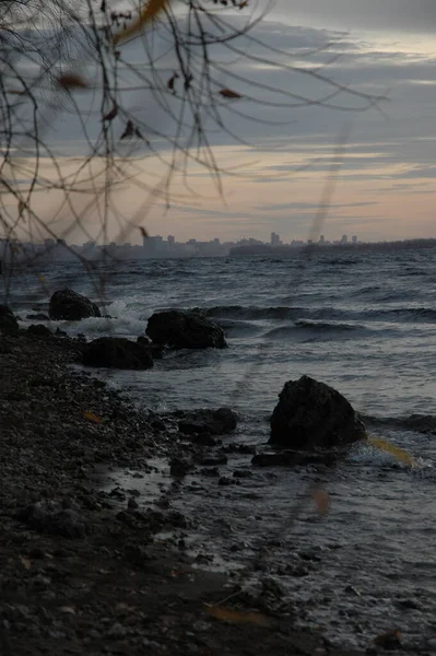 瓦礫の層や化石化した海の堆積物 — ストック写真