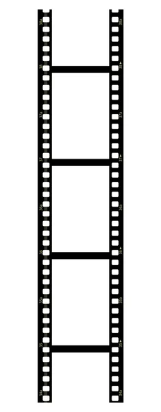 Filmstreifen auf weißem Hintergrund Stockbild