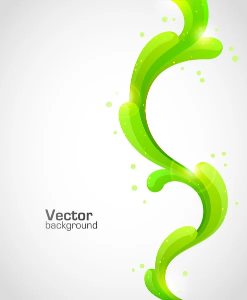 Grön våg bakgrund — Stock vektor
