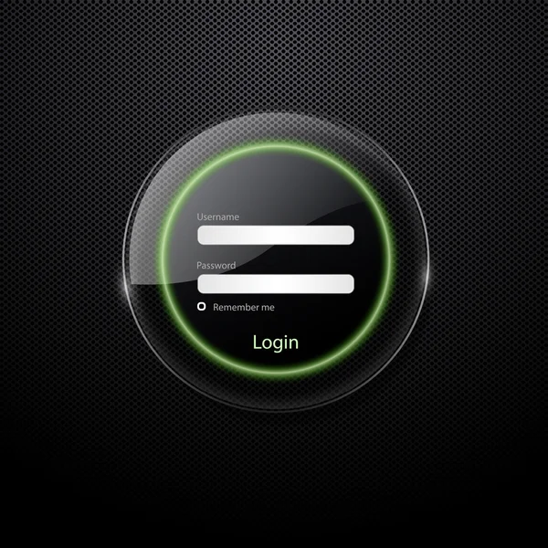 Web-Login-Formular — Stockvektor